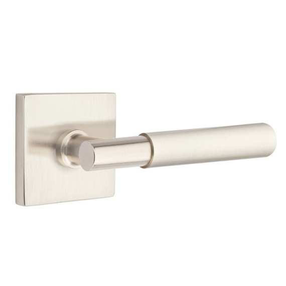 Emtek 5110-MYL-US15 Myles Door Lever Passage Set With Square Rosette Satin Nickel