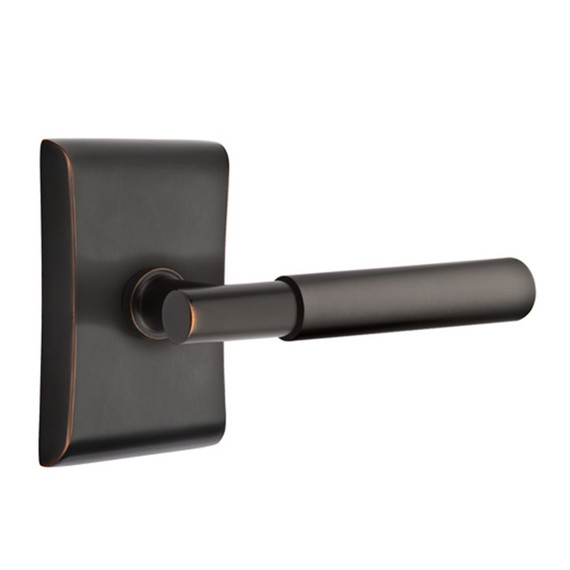Emtek 5111-MYL-US10B Myles Door Lever Passage Set With Neos Rosette Oil Rubbed Bronze