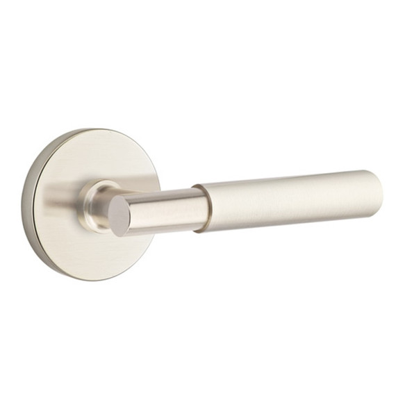 Emtek 5209-MYL-US15 Myles Door Lever Privacy Set With Disk Rosette Satin Nickel
