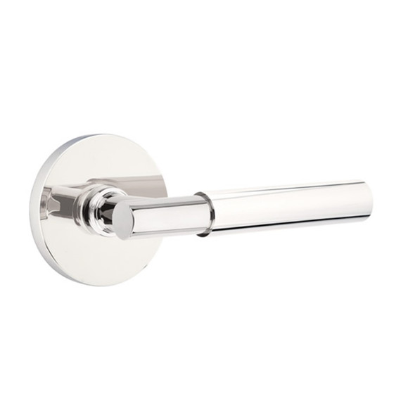 Emtek 5209-MYL-US26 Myles Door Lever Privacy Set With Disk Rosette Polished Chrome