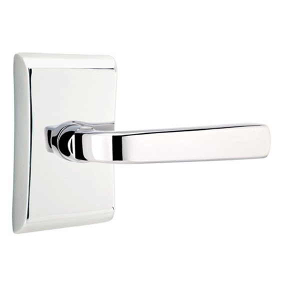 Emtek 5051-SIO-US26 Sion Door Lever Dummy Set With Neos Rosette Polished Chrome