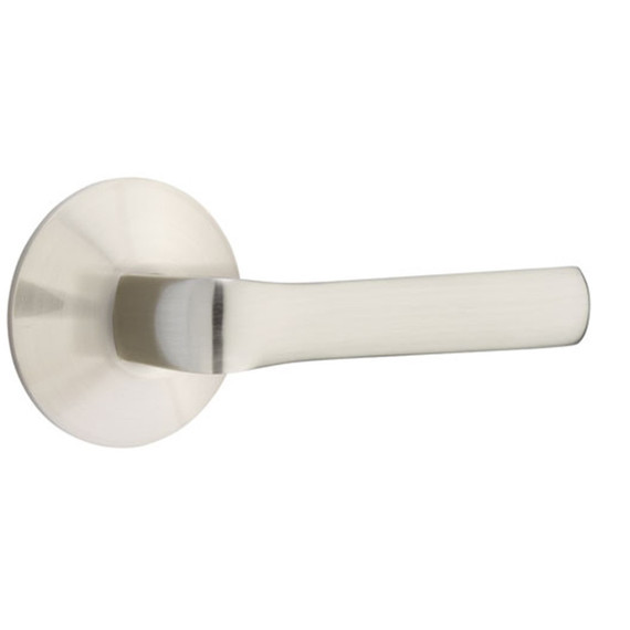 Emtek 5207-SPN-US15 Spencer Door Lever Privacy Set With Modern Rosette Satin Nickel
