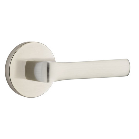 Emtek 5059-SPN-US15 Spencer Door Lever Dummy Set With Disk Rosette Satin Nickel