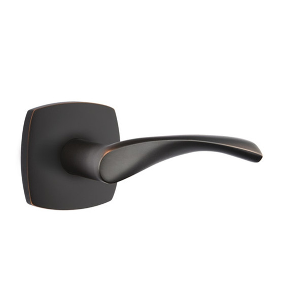 Emtek 5316-TRT-US10B Triton Door Lever Passage Set With Urban Modern Rosette Oil Rubbed Bronze