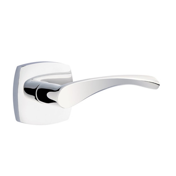 Emtek 5316-TRT-US26 Triton Door Lever Passage Set With Urban Modern Rosette Polished Chrome