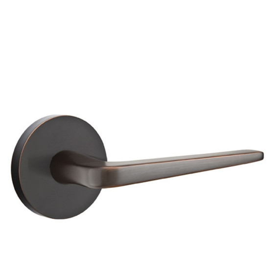 Emtek 5059-ATN-US10B Athena Door Lever Dummy Set With Disk Rosette Oil Rubbed Bronze