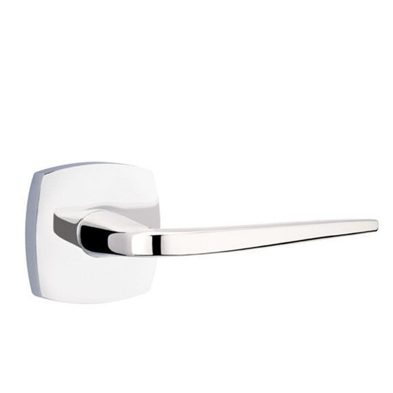 Emtek 5306-ATN-US26 Athena Door Lever Dummy Set With Urban Modern Rosette Polished Chrome