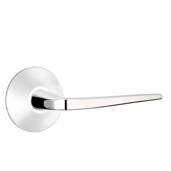 Emtek 5207-ATN-US26 Athena Door Lever Privacy Set With Modern Rosette Polished Chrome