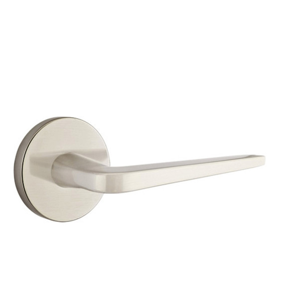 Emtek 5209-ATN-US15 Athena Door Lever Privacy Set With Disk Rosette Satin Nickel