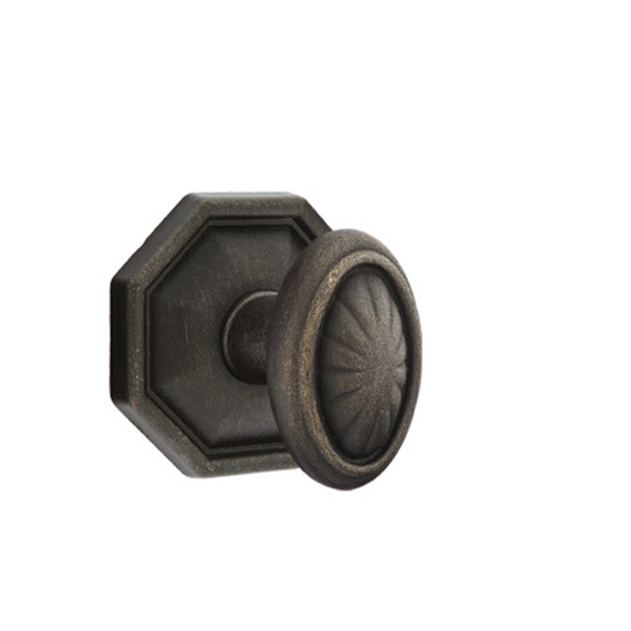 Emtek 72015-PA-MB Parma Lost Wax Door Knob Privacy Set With #15 Rosette Medium Bronze