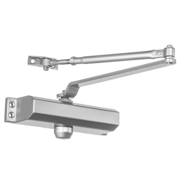 Dynasty Hardware 2000-ALUM Commercial Grade Door Closer, Size 2 Spring Aluminum