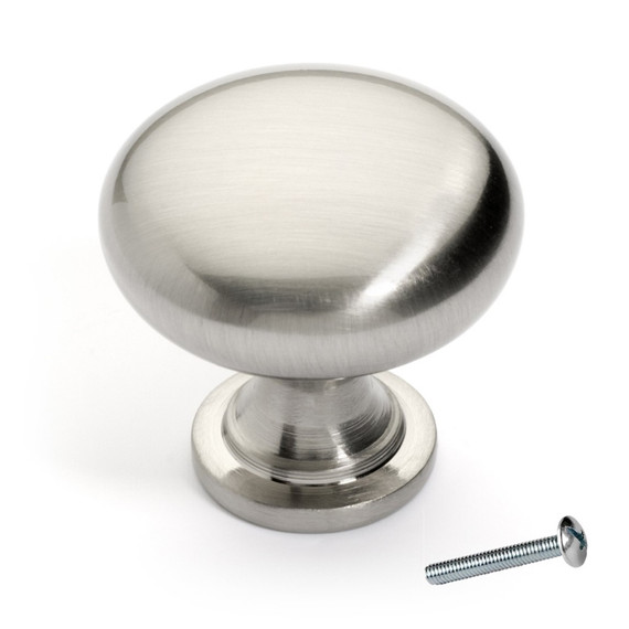 Dynasty Hardware FH-2032-SN Classic Cabinet Knob Satin Nickel