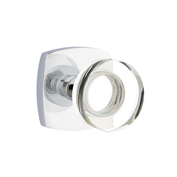 Emtek 5306-MDC-US26 Modern Disc Door Knob Dummy Set With Urban Modern Rosette Polished Chrome