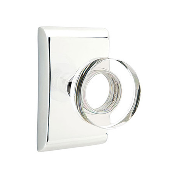 Emtek 5051-MDC-US26 Modern Disc Door Knob Dummy Set With Neos Rosette Polished Chrome