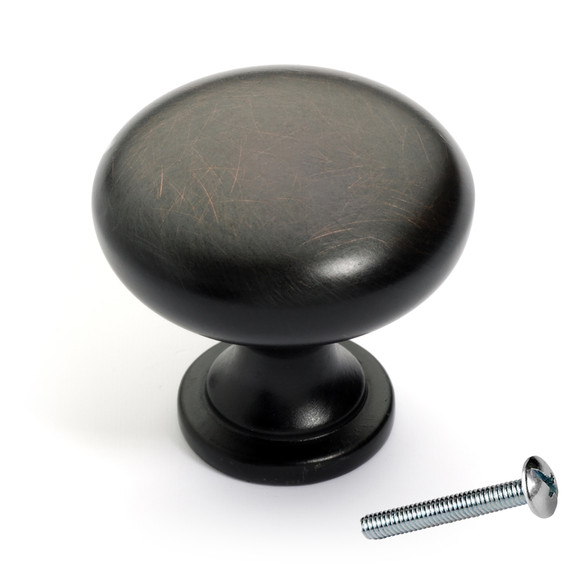 Dynasty Hardware K-3910-10B Mushroom Cabinet Knob Oil Rubbed Bronze