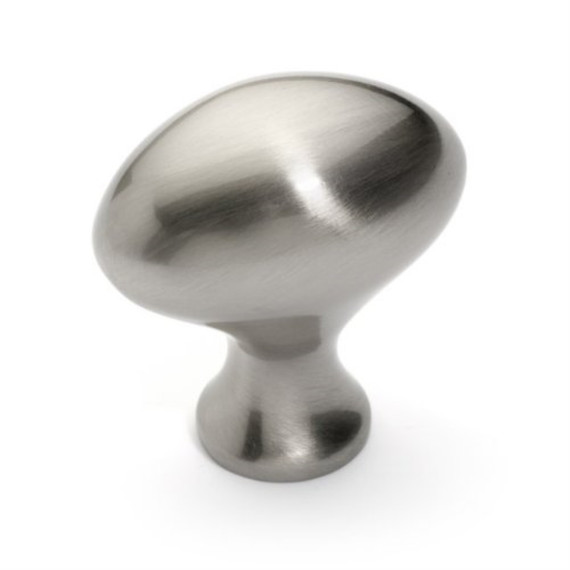 Dynasty Hardware K-86016-SN Egg Cabinet Knob, Satin Nickel