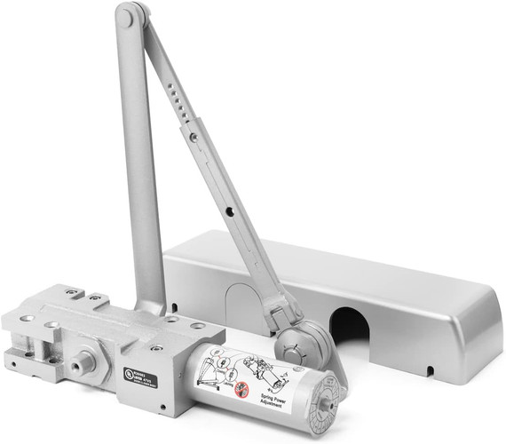 Dynasty Hardware 4401-ALUM Heavy Duty Commercial Door Closer, Aluminum With Hold Open