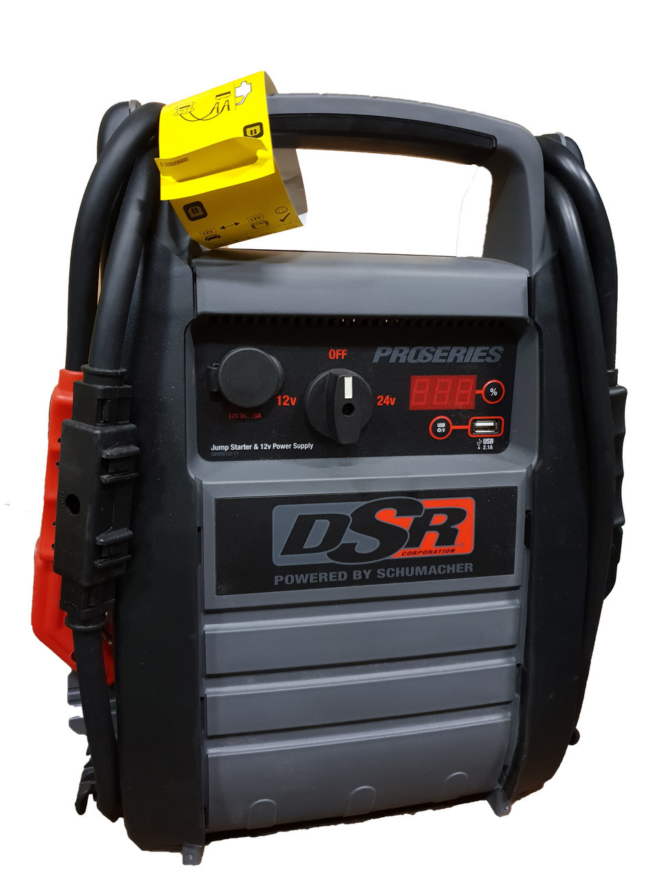Jump Starting A 24 Volt System DSR5222i 12/24 Volt Jump Starter for trucks and equipment.