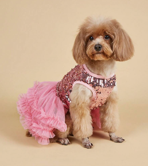 PINK GLITTER PRINCESS DRESS