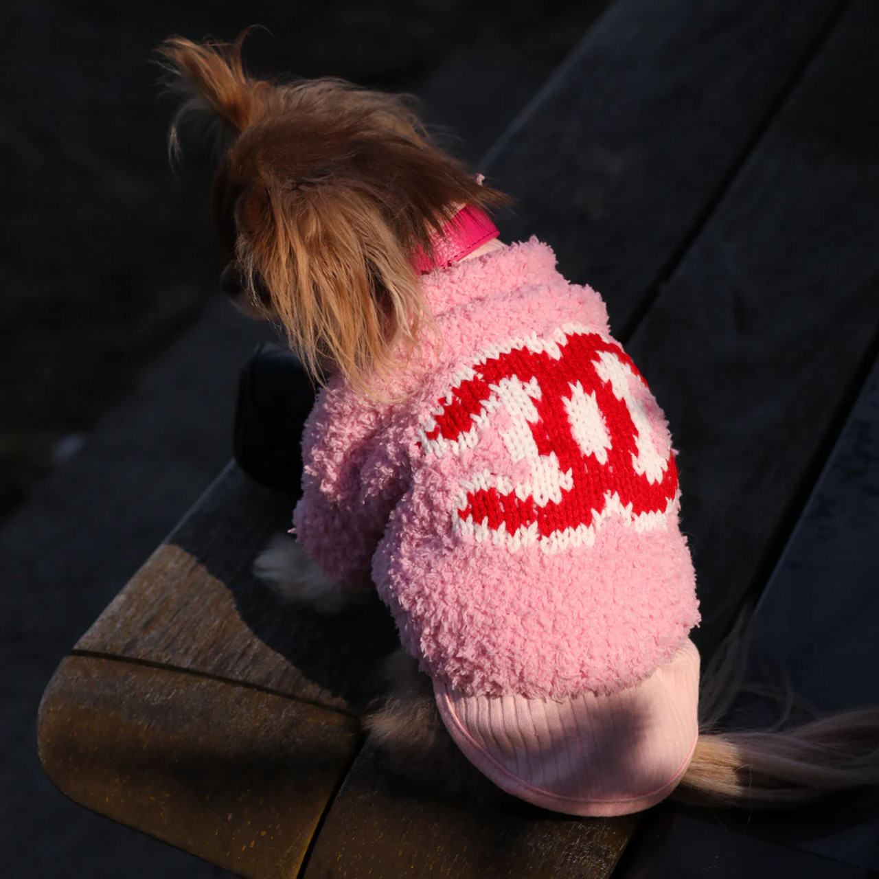 Chewnel Drip Sweater - Pink