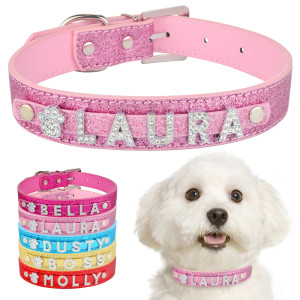personalized-pet-collar-letter-bling-rhinestones-niole-and-baby-cavoodle personalized-pet-collar-letter-bling-rhinestones-niole-and-baby-cavoodle