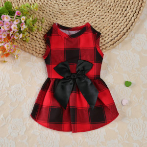 TARTAN BOW DRESS TARTAN BOW DRESS