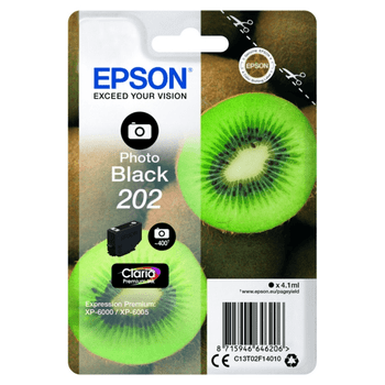 Genuine Original Epson T02F1 202 Photo Black Cartridge