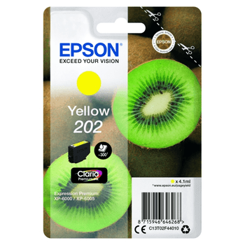 Genuine Original Epson T02F4 202 Yellow Cartridge