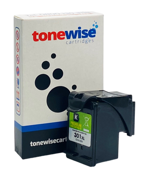 HP 301XL High Capacity Black Ink Cartridge - CH563EE Box In Tonewise Cartridges Branding