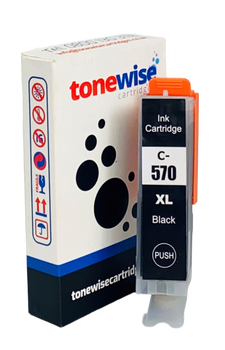 Canon PGI-570XL High Capacity Black Printer Cartridge - PGI-570PGBKXL Box In Tonewise Cartridges Branding