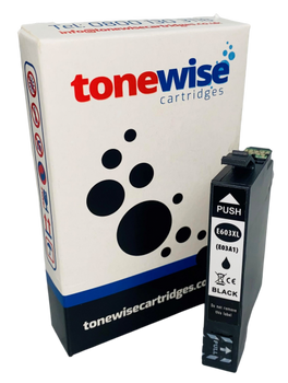 Epson 603XL High Capacity Black Ink Cartridge - C13T03A14010 Box In Tonewise Cartridges Branding