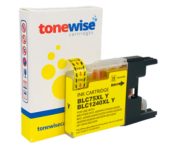Brother LC1240Y Yellow Ink Cartridge Box In Tonewise Cartridges Branding