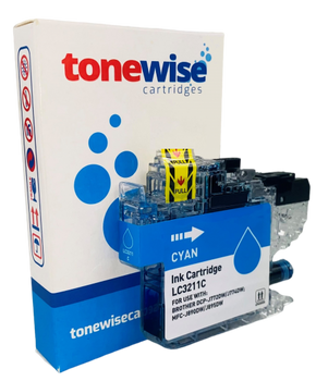 Brother LC3211C Cyan Ink Cartridge Box In Tonewise Cartridges Branding