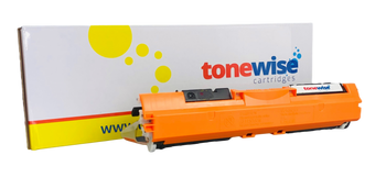 HP 130A Yellow Toner Cartridge - CF352A Box In Tonewise Cartridges Branding