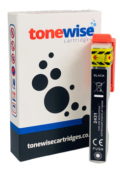 Epson 24XL High Capacity Black Ink Cartridge - C13T24314010 Box In Tonewise Cartridges Branding