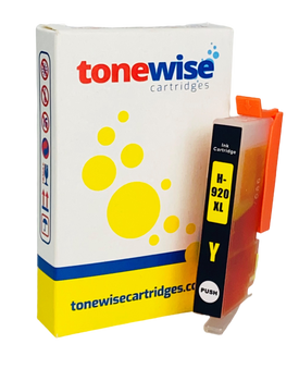 HP 920XL High Capacity Yellow Ink Cartridge - CD974AE Box In Tonewise Cartridges Branding