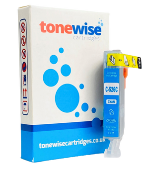 Canon CLI-526C Cyan Printer Cartridge - 4541B001 Box In Tonewise Cartridges Branding