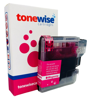 Brother LC980M Magenta Ink Cartridge Box In Tonewise Cartridges Branding