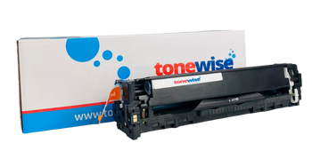 HP 128A Cyan Toner Cartridge - CE321A Box In Tonewise Cartridges Branding