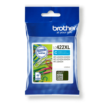 Genuine Original Brother LC422XL Cyan Ink Cartridge