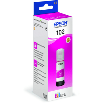 Genuine Original Epson T03R3 102 Magenta Ink Bottle