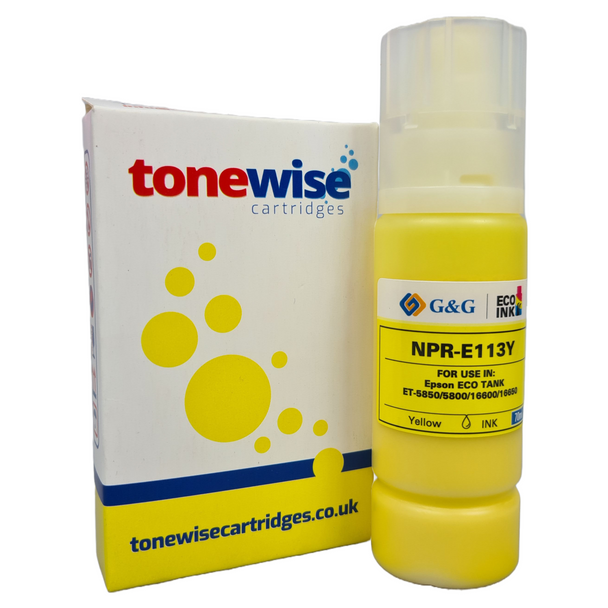 Compatible For Epson T06B4 113 Yellow Ink Bottle