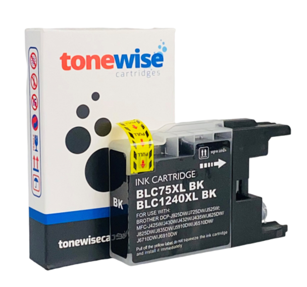 Brother LC1240BK Black Ink Cartridge Box In Tonewise Cartridges Branding