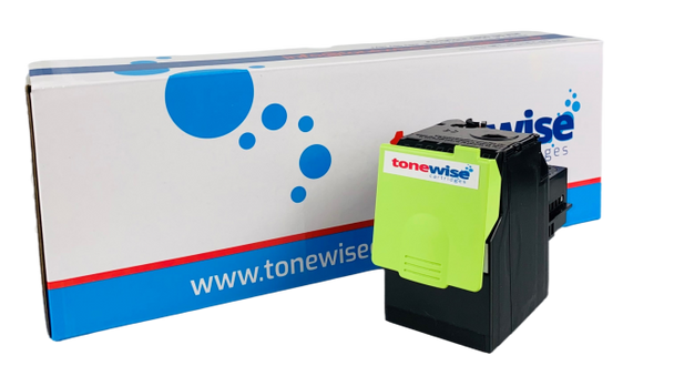 Lexmark 71B2H Cyan Toner Cartridge - 71B2HC0 Box In Tonewise Cartridges Branding