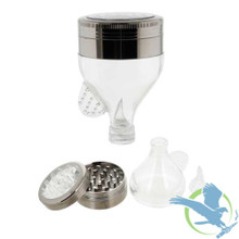 Funnel Grinder - 3 Parts - Assorted Colors - Pack of 10 [GR127] (MSRP $12.00 Each)