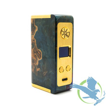 Asmodus Minikin Boost Kodama Gold Frame Stabilized Wood 155W TC Box Mod (MSRP $225.00)