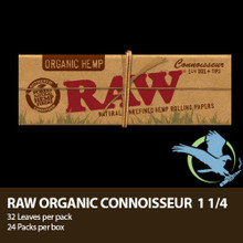 RAW Rolling Papers - Connoisseur 1 1/4 Size + Tips - 24 Pack (MSRP $4.00 Each)
