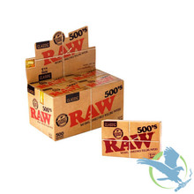 RAW 500's Rolling Papers - 1 1/4 Size - 20 Pack (MSRP $6.00 each)