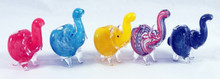 Glass Mini Elephant Spoon Style Dry Pipe - Assorted Colors (MSRP $15.00)