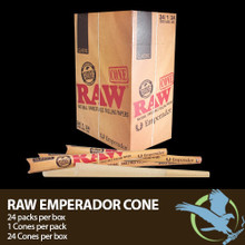 RAW Cone Rolling Papers - Emperador - 24 Pack (MSRP $4.00 Each)